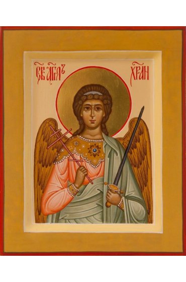 Икона Ангел Хранитель писаная, арт ИР-0615
