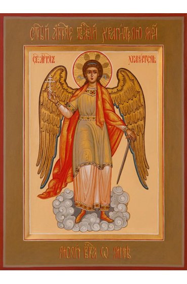 Икона Ангел Хранитель писаная, арт ИР-0637