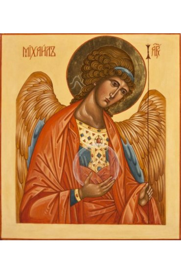 Икона Михаил Архангел писаная, арт ИР-0665