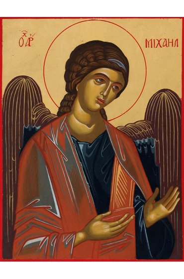 Икона Михаил Архангел писаная, арт ИР-0669