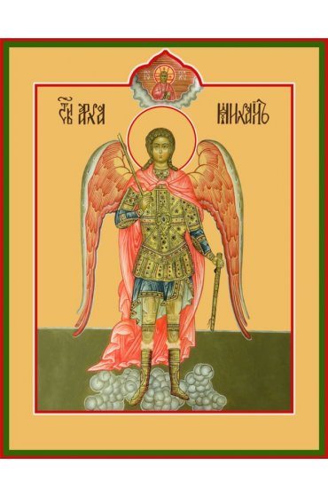 Икона Михаил Архангел писаная, арт ИР-0672