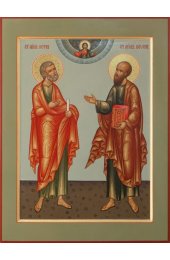 Икона Петр и Павел Апостолы писаная, арт ИР-0135