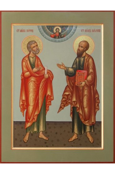 Икона Петр и Павел Апостолы писаная, арт ИР-0135