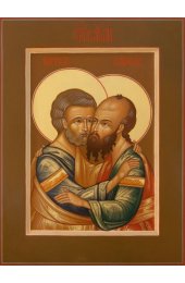 Икона Петр и Павел Апостолы писаная, арт ИР-0318