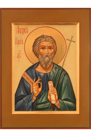 Икона Андрей Первозванный писаная, арт ИР-0543