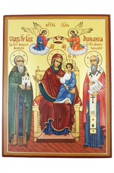 Икона Божья Матерь Экономисса (Домостроительница) писаная, арт ИР-209