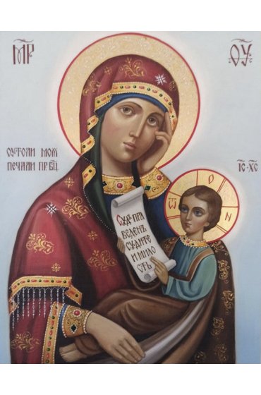 Икона Божьей Матери Утоли мои печали писаная, арт ИР-1461
