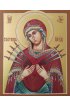 Икона Семистрельная Божья Матерь писаная, арт ИР-1464