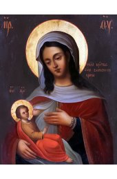 Икона Божья Матерь Блаженное чрево писаная, арт ИР-1474
