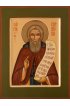 Икона Сергий Радонежский писаная, арт ИР-0177