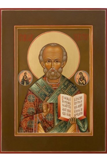 Икона Николай Чудотворец писаная, арт ИР-0358