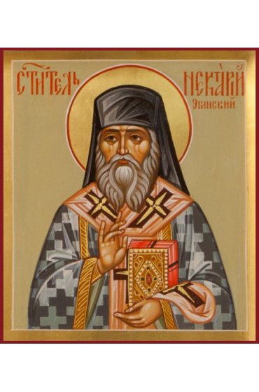 Икона Нектарий Эгинский Чудотворец писаная, арт ИР-0478