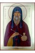 Икона Агапит Печерский врач безмездный писаная, арт ИР-1357