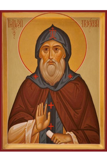 Икона Алексий Печерский писаная, арт ИР-1362