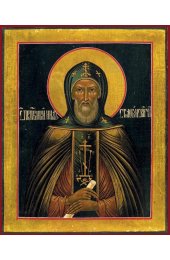 Икона Нил Столобенский Чудотворец писаная, арт ИР-1395