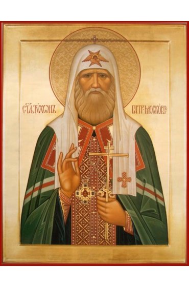 Икона Тихон Патриарх Московский писаная, арт ИР-1412
