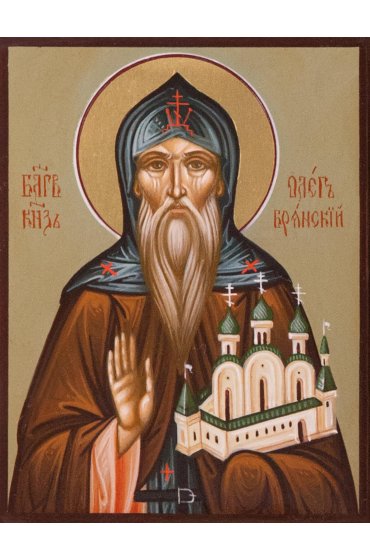 Икона Олег Брянский писаная, арт ИР-0076
