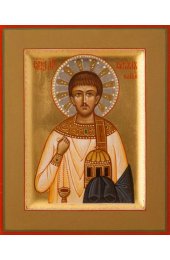 Икона Кирилл Илиопольский Мученик писаная, арт ИР-0097