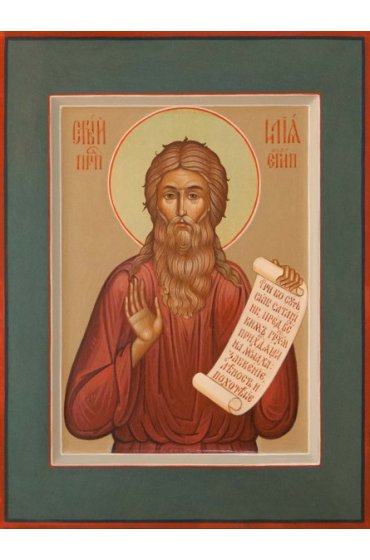 Икона Илия Египетский преподобный писаная, арт ИР-0124