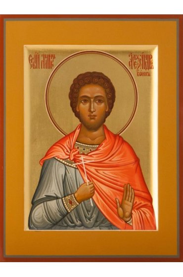 Икона Александр Воин мученик писаная, арт ИР-0170
