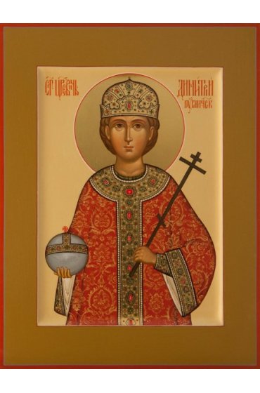 Икона Димитрий Угличский благоверный писаная, арт ИР-0172