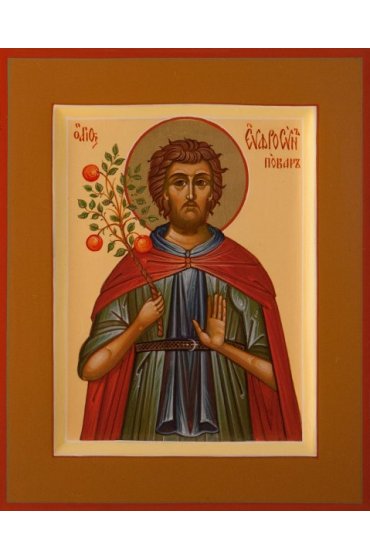 Икона Евфросин Палестинский писаная, арт ИР-0187