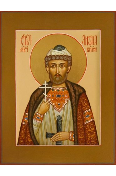 Икона Антоний Виленский Мученик писаная, арт ИР-0197