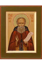 Икона Кирилл Белозерский писаная, арт ИР-0271