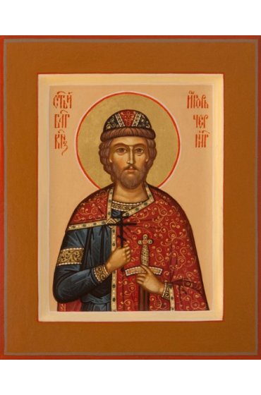 Икона Игорь Черниговский писаная, арт ИР-0295