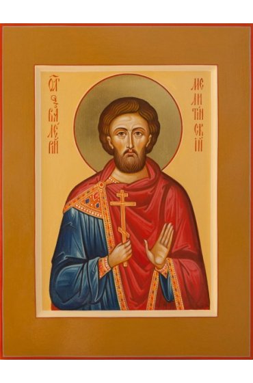 Икона Валерий Мелитинский писаная, арт ИР-0308