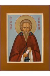 Икона Вениамин Синайский преподобный писаная, арт ИР-0330