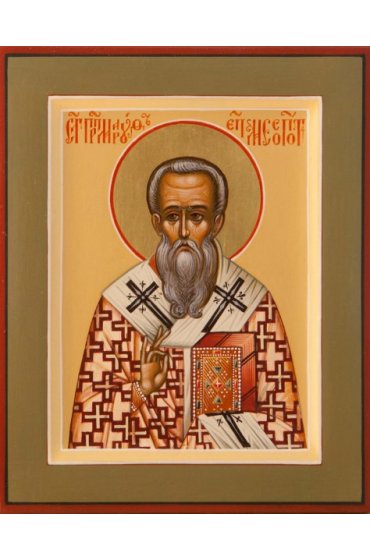 Икона Маруф Месопотамский епископ писаная, арт ИР-0351