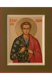 Икона Евгений Родионов Мученик писаная, арт ИР-0356