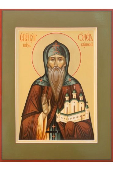 Икона Олег Брянский писаная, арт ИР-0387