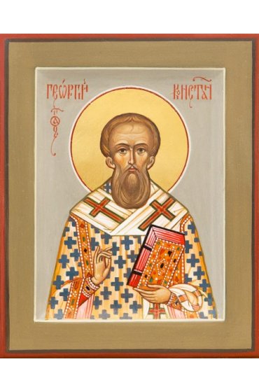 Икона Георгий Константинопольский святитель писаная, арт ИР-0402