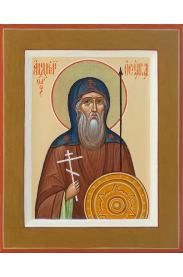 Икона Андрей Ослябя писаная, арт ИР-0428