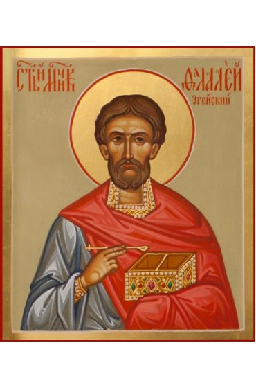 Икона Фалалей Эгейский Мученик писаная, арт ИР-0474