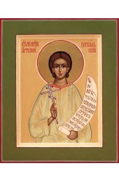 Икона Артемий Веркольский праведный писаная, арт ИР-0517