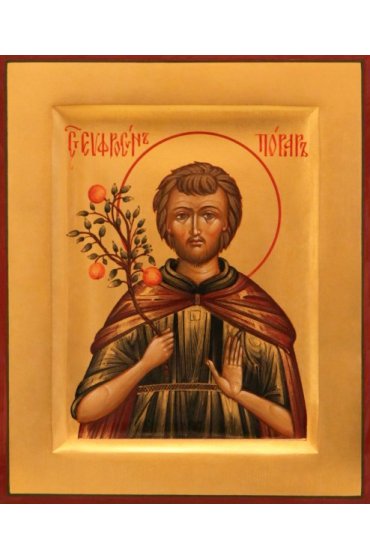 Икона Евфросин Палестинский писаная, арт ИР-0555