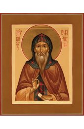 Икона Сергий Валаамский писаная, арт ИР-0571