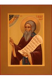 Икона Михаил Малеин преподобный писаная, арт ИР-0583