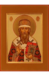 Икона Макарий митрополит Московский писаная, арт ИР-0591