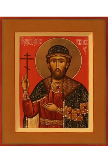 Икона Владимир Ржевский писаная, арт ИР-0593