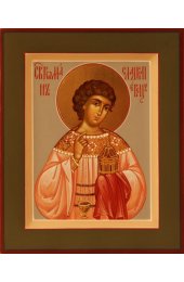 Икона Роман Сладкопевец писаная, арт ИР-0594
