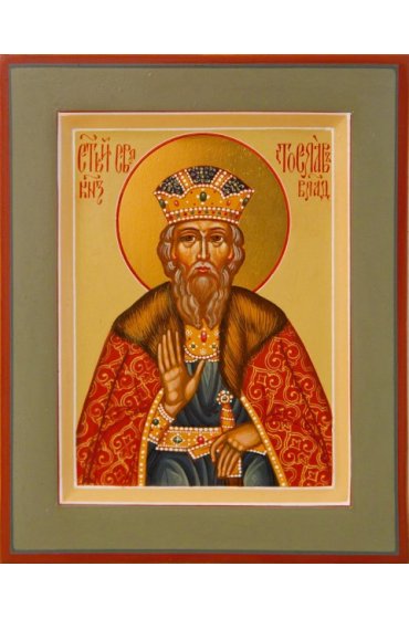 Икона Святослав Владимирский писаная, арт ИР-0605