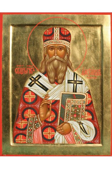 Икона Александр Трапицын Самарский писаная, арт ИР-0857