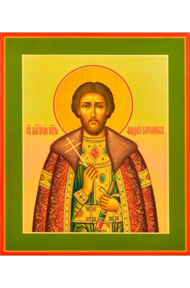 Икона Андрей Боголюбский писаная, арт ИР-0891
