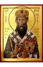 Икона Арсений Суздальский писаная, арт ИР-0940