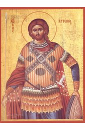 Икона Артемий Антиохийский писаная, арт ИР-0944