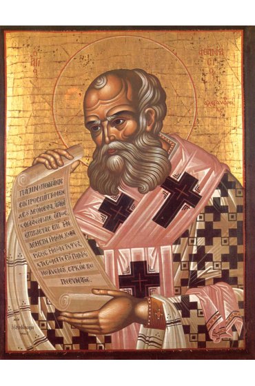 Икона Афанасий Великий Александрийский писаная, арт ИР-0956